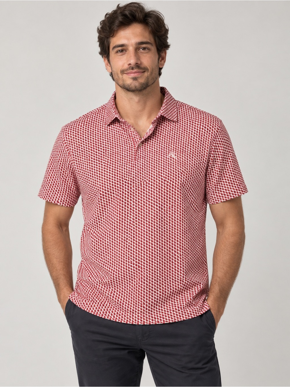 Rhoback The Georgia Home State Men's Short Sleeve Collegiate Polo XL